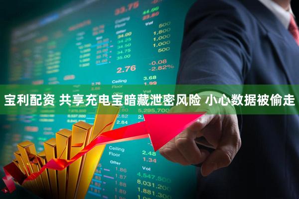 宝利配资 共享充电宝暗藏泄密风险 小心数据被偷走