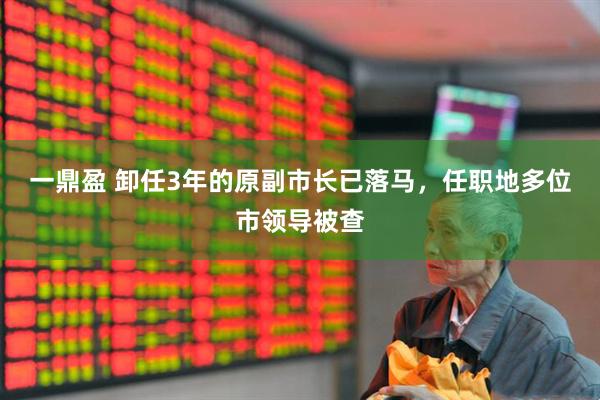 一鼎盈 卸任3年的原副市长已落马，任职地多位市领导被查