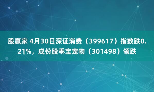 股赢家 4月30日深证消费（399617）指数跌0.21%，成份股乖宝宠物（301498）领跌